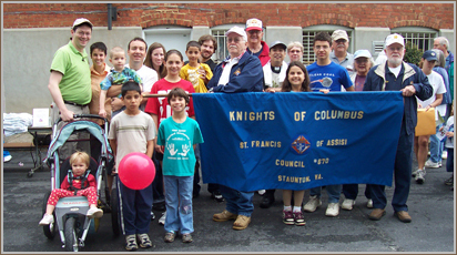 The St. Francis Knights of Columbus lead a contingent of parishioners to the March for Life each year in January.